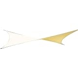 Coolaroo Square Shade Sail 17 Feet 9 Inches with Hardware Kit, Desert Sand