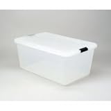 Clear Plastic Storage Box - Iris 68 Qt - Set of 4 (Clear) (12
