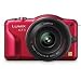 Panasonic Lumix DMC-GF3X 12.1 MP Micro Four Thirds Compact System Camera with 3-Inch Touch-Screen LCD and LUMIX G X Vario PZ 14-42mm/F3.5-5.6 Lens (Red)