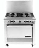 Garland Range Sentry Series Heavy Duty Natural Gas Range with Standard Oven - 2 Front Fired Hot Top