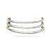3 Row Polished Toe Ring