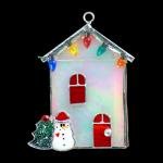 SWITCHABLES STAINED GLASS NIGHT LIGHT COVER - CHRISTMAS HOUSE - SW011