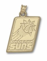 Logoart Phoenix Suns 5/8 10K Gold Pendant