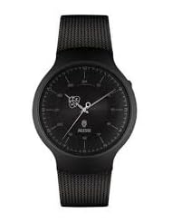 Alessi AL27002 Dressed Wrist Watch in Stainless Steel and Metal, Black