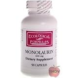Ecological Formulas/Cardiovascular Res. - Monolaurin 600mg - 90 Capsules