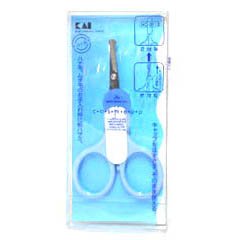 HC-0113 コスメ セーフティハサミ キャップ付(スライド式)