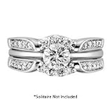 1/2 ct. tw. Diamond Solitaire Ring Wrap in 14K White Gold