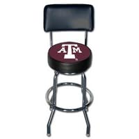 Texas A&M Aggies Single Rung Vinyl Bar Stool w Back by 1