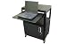 Buhl Steel Audio Visual Cart With Cabinet And Pull Out Shelf