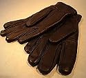 Lederhandschuhe 100 % Echt Leder - schwarz, maskulin - Handschuhe mit Klettverschluss am Handgelenk