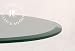 24'' Round 1/4 Inch Thick Beveled Polished Tempered Glass Table Top