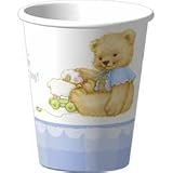 Sweet Bear Blue Baby Shower/Party Cups (8 Count)