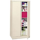 Easy-to-Assemble 72 High Storage Cabinet, 36w x 18d, Putty (HONC187236L)