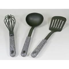 STONELINE� 3tlg. K�chenhelfer Set bestehend aus Schneebesen, Sch�pfkelle und Pfannenwender