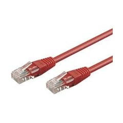 BIGtec 3m CAT.5e Ethernet LAN Patchkabel Gigabit Netzwerkkabel Patch Kabel rot (RJ45, Cat 5e, Twisted Pair UTP, 1000 Mbit/s) 2 x RJ45 Stecker ideal f�r Switch , DSL Verbindungen , Patchfelder , Patchpanel , Router , Modem , Access Point und andere Ger�te mit RJ45 Anschlu� ,CAT Kabel KAT Kabel CAT5e