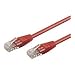 BIGtec 3m CAT.5e Ethernet LAN Patchkabel Gigabit Netzwerkkabel Patch Kabel rot (RJ45, Cat 5e, Twisted Pair UTP, 1000 Mbit/s) 2 x RJ45 Stecker ideal f�r Switch , DSL Verbindungen , Patchfelder , Patchpanel , Router , Modem , Access Point und andere Ger�te mit RJ45 Anschlu� ,CAT Kabel KAT Kabel CAT5e