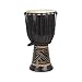Toca Synergy Hand-Carved Rope Djembe, Black 20X10 Inches