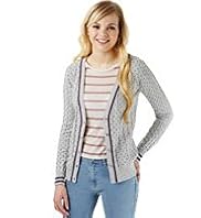 Angel Pure Cotton Cable Knit Spotted Cardigan