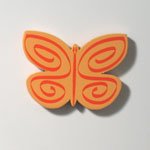 Butterfly Fridge Magnet  / Orange