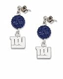 New York Giants Ovation Crystal Earrings