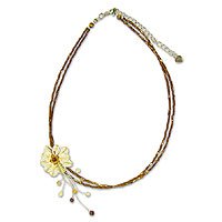 Choker, 'Honey Flower'