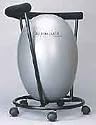 Dr Riter - 13000-EC - ErgoChair Ergonomic Ball Chair - Black & Silver -