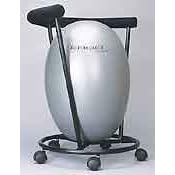 Dr Riter - 13000-EC - ErgoChair Ergonomic Ball Chair - Black & Silver -