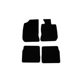 VW Volkswagen Polo (2002-2008) Black Tailored Floor Car Mats Set - FREE 500ml Auto Glym Autofresh