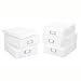 Set of 5 Metro Document Boxes - Acid Free Plastic (White) (3.25H x 9.00W x 12.00D)