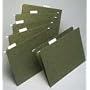 Standard Green Hanging File Folders, Letter Size, 1/5 Cut, 25/Box (UNV14115) Category: Hanging File Folders