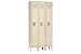 Single Tier Republic Locker 12x15x60 3 Door Ready To Assemble Tan