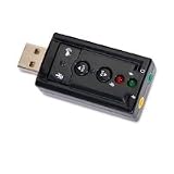Sabrent USB-SBCV USB 2.0 External Surround Sound Adapter - Add Sound to a Desktop or Notebook - Driverless