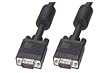 SVGA Cable, HD15 Male / Male with Ferrites, 10.0 ft