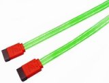 Cables Unlimited 18" Glow In The Dark 7 Pin Serial ATA Drive Cable