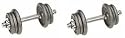 Dumbell Set 20kg - CAST IRON +CHART & free Training DVD