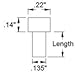 6-32 x 5/16” Zinc Socket Head Machine Screw