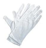IMAGE OF Soft White Cotton Gloves 4/Pkg