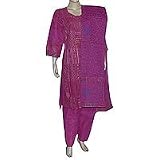Salwar Kurti Printed Embroidered Cotton Womens Dress India