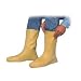 Yellow, Strech-Latex Nuke Over The Shoe Bootie, Size Medium