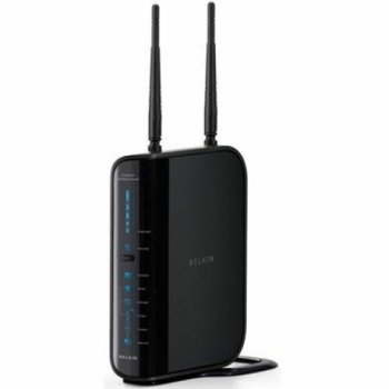 Belkin Double N+ Dual Band Wireless Router with Reduced Interference & High-speed Internet Connection 300 Mbps (F6D6230UK4) - for Cable / DSL users