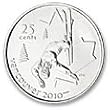 25-cent Freestyle Skiing Vancouver 2010 Olympic 2008 Circulation Coin