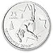 25-cent Freestyle Skiing Vancouver 2010 Olympic 2008 Circulation Coin