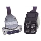 6ft Grey Serial Printer Cable IBM AT to Laserjet II