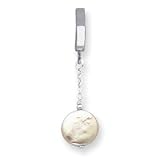 Sterling Silver Peach Biwa Coin Pearl Tummy Toy - QE2098TUT