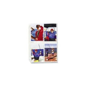 C-Line 52584 - Clear Photo Holder for 8, 3-1/2x5 Photos, 3-Hole Punched, 11-1/4 x 8-1/2, 50/Box