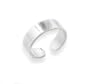 Sterling Silver Smooth Classic Plain Band Toe Ring