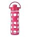 Lifefactory 16oz Bottle with Flip Top (Raspberry)