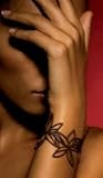 Organic Design Tatoo-Like Bracelet Choker from France
