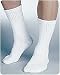 Beiersdorf BI110838 Sensifoot White Crew Socks, Large - Pair