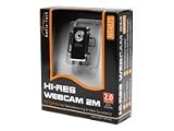 MEDIA-TECH Webcam  2 Mio Pixel Aufloesung 1600x1200 dpi schlankes Design Mikrofon Glaslinse Fixed Focus Arcsoft USB 2.0